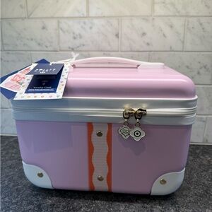 Roller Rabbit x Target Trunk Vanity Case OS Soft Pink NEW Makeup Bag Travel Case